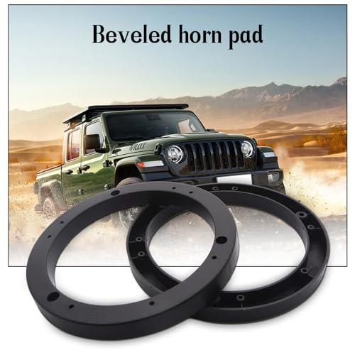 Image of Universal 6 inch Car Door Speaker Mounting Ring Spacer Adapter Fit ABS Car Stereo Speaker Spacers (2 Pcs)