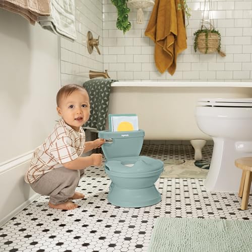image for Ingenuity My Size Potty Pro in Green, Infant Potty Training Toilet, Li