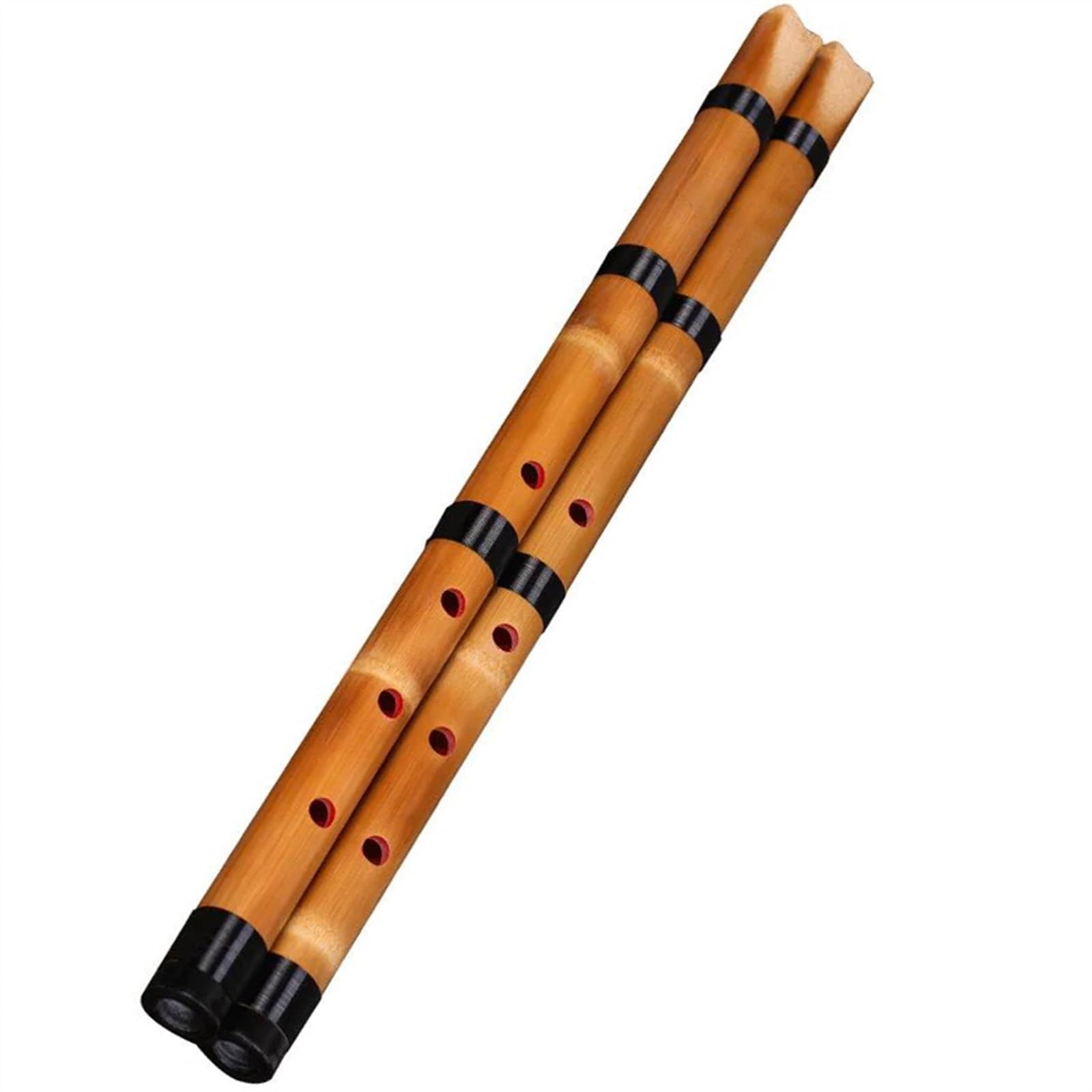 Flûte en bambou 5 trous japonais blanc bambou Piccolo bois Instrument flûte Shakuhachi Performance Professionnelle Flûte De Bambou