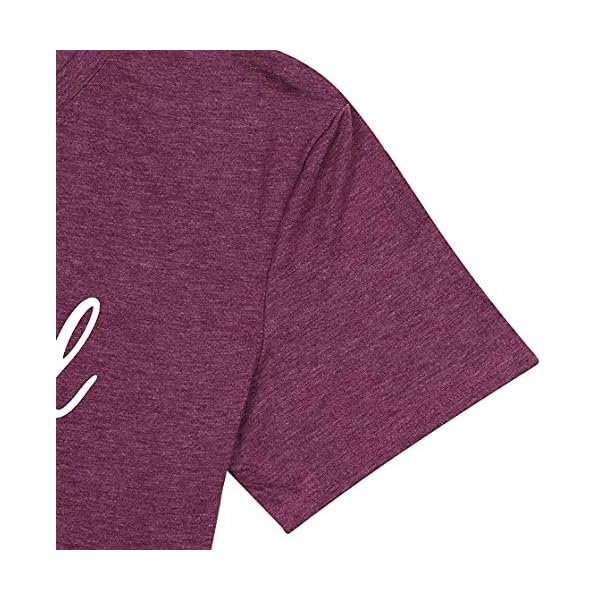 JINTING Blessed Grandma Shirts for Women Blessed Grammy Shirts Short Sleeve Casual Nana Gift T Shirts Top Tee Burgundy