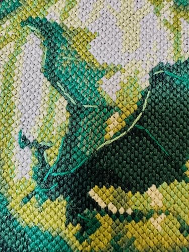 Image of RIOLIS - Dragon Eye 2162, Cross Stitch Kits 7 inch x 7 inch, Cross Stitch Kits for Beginners & Advanced, Crossstitching Kit Adult, Embroidery Counted Stitching Kit