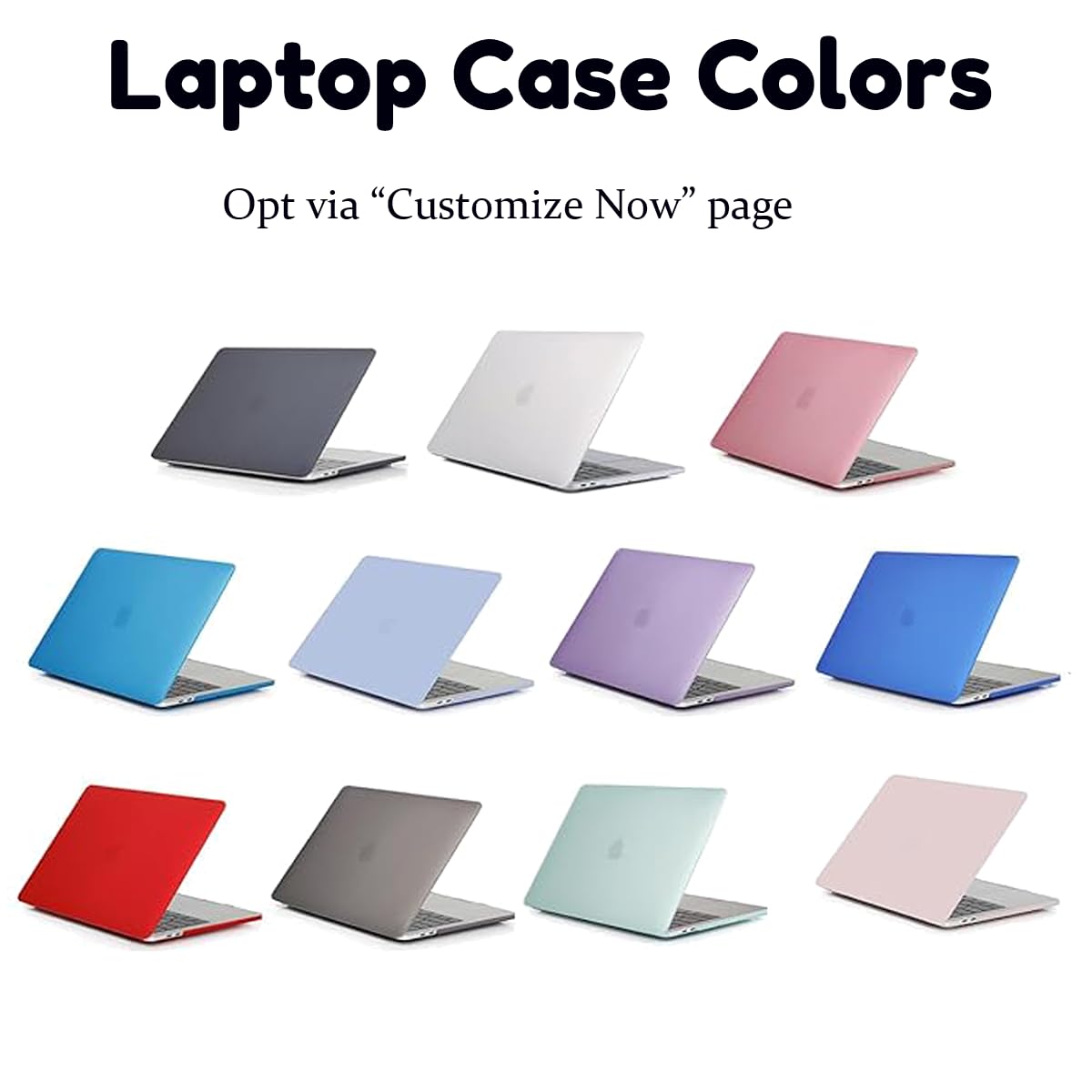 Custodia personalizzata per MacBook Air 13 pollici 2012-2017 2010-2011 A1466 A1369, cover rigida flessibile per laptop in trasparente multicolore - Logo/Foto/Immagine/Nome Testo