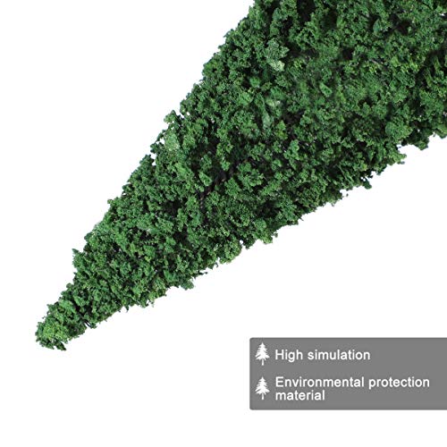 VOSAREA 16 Pieces Mixed Model Trees 3.5-5.5 inch Train Trees Railroad Scenery Diorama Tree Miniature Green Scenery Landscape Model Cedar Trees Ho Scale Trees Architecture Trees with No Bases - Thumbnail 3