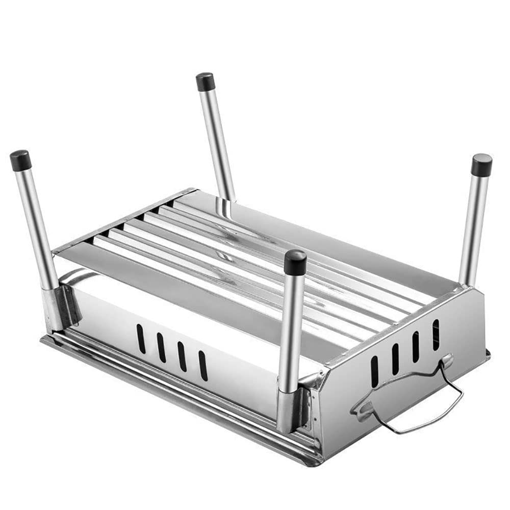 Węgiel drzewny Grill Grill Grill Grill Akcesoria Naczynie Zestaw Składany Grill Non-Stick Indoor Outdoor No-Stick Home Pieczeń Party Wymienny Węgiel Grill węglowy