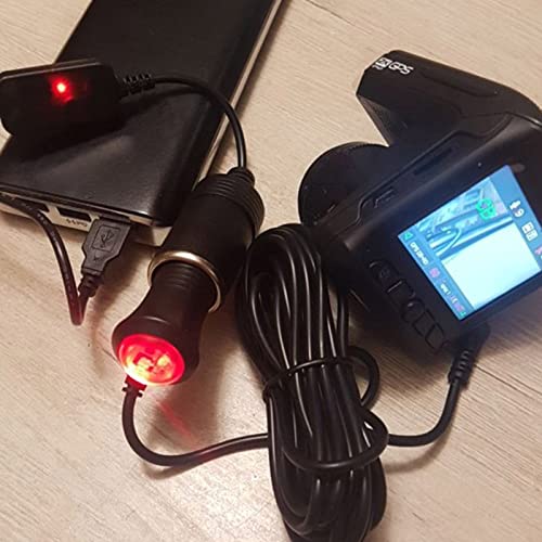 Adaptador USB a 12V HEYXI convertidor de corriente compacto con cable reforzado 2