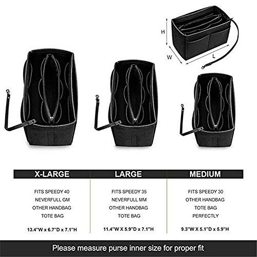 Organisateur De Sac En Feutre Beige – Poches Multiples, Amovible, Pour Sac à Main Ou Voyage