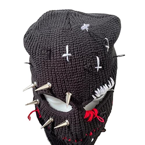 Rivet amusant en tricot vieilli pour le ski en finir avec les bonnets tristes