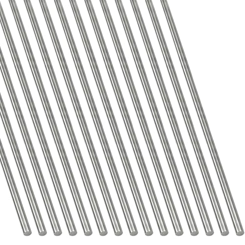 Image of Rustark 15Pcs 3MM/0.12Inch Stainless Steel Spring Wire Assortment Kit Straight Full Hard Spring Steel Wire for DIY Crafts Model Car Fishing Accessories