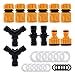 EXTSUD Kit de Conector de Manguera de Jardín Accesorios Manguera, Conectores de Manguera Rapido, Conectores Doble Macho, Conector para Grifos, Lavadoras
