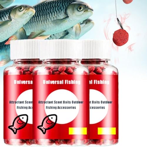 GZWY Magic Baits Groundbait Lot de 3 appâts parfumés universels pour la pêche en plein air Différents types de granulés paresseux Connexion rapide pour tous les poissons d'eau douce