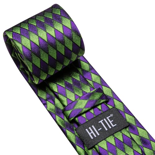 Image of Hi-Tie Men's Tie Sets Silk Paisley Striped Necktie Pocket Square Cuff-links Sets Wedding Business Holiday