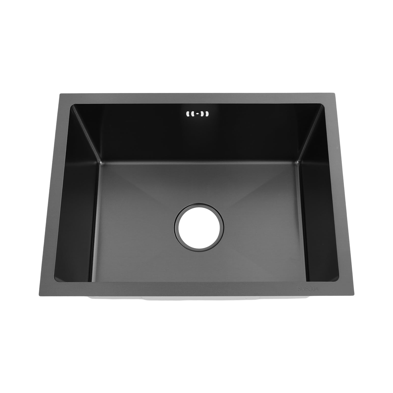 55 x 40 x 22 cm Fregadero de cocina rectangular,fregadero de cocina con sifón y grifo giratorio 360°,Fregadero empotrable de acero inoxidable,1 lavabo rectangular,Bajo Encimera o Sobre Encimera