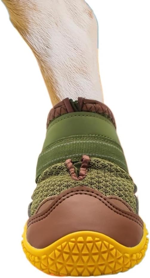 Convenient Dog Shoes, Artificial Pet Shoes, Suitable for Outdoor Winter Snow Hiking(#7 (Width 2.55 inch) for 63-78 lbs)