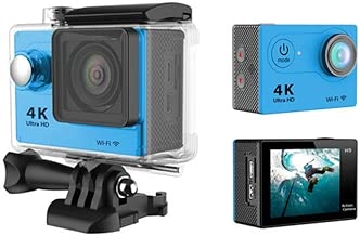 QYL Camera Wifi Motion Camera Intelligent High Definition Outdoor Waterproof Camera 4K Motion DV Blue Inch LCD Screen Portable Camera Color Blue QYL Camera Wifi Motion Camera Intelligent High Definition Outdoor Waterproof Camera 4K Motion DV Blue Inch LCD Screen Portable Camera Color Blue