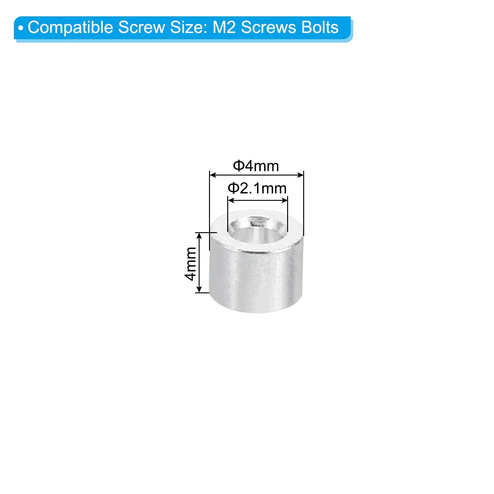 TA-VIGOR 10Pcs M2 Aluminum Spacer - Image 2