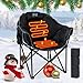 Ryuhic Beheizte Klappbar Campingstuhl – bis 227KG Belastbar Tragbarer Klappstuhl für Outdoor-Sport mit 3 Heizstufen, für Garten, Terrasse & Lounge (Powerbank Nicht Enthalten)