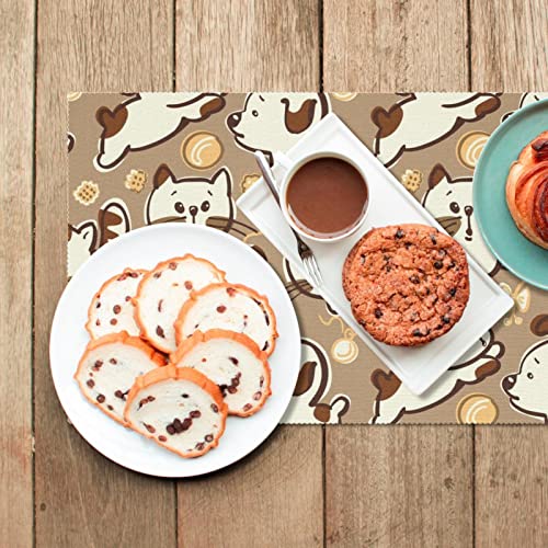 Set de table chiots pour repas de famille joyeux et sans tache - 7