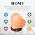 HOMY LED USB Himalayan Heart-Shaped Salt Lamp, Multi Color Changing in 7 Colors, Small About 4.1 Inches 1.5 lbs, No Installation Required Great Decor for Home Office Hotel,Great Decor, Best Gift