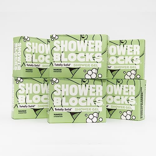 Solid Shower Gel Multi Packs (Naked Unscented, 6 Pack)