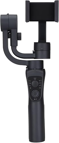 Estabilizador de cardán para smartphone, S5B Trípode plegable de mano de 3 ejes, con rotación de enfoque de seguimiento facial, estabilizador de
