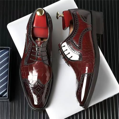 Men's Dress Shoes Oxford Shoes Wingtip Lace up Classic Brogue Formal Business Derby Shoes for Men3