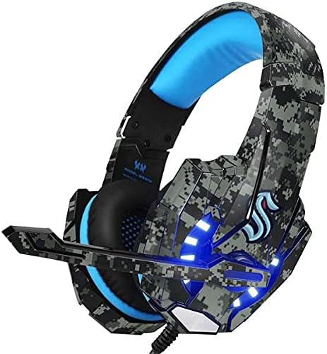 Skinit Decal Skin Compatible with BENGOO G9000 Gaming Headset - Officially Licensed NHL Seattle Kraken Camo Design