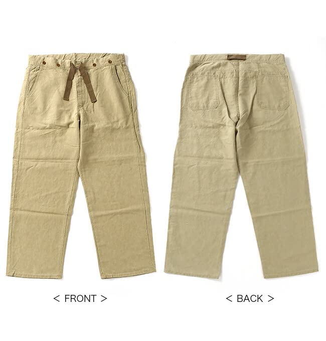 Nigel Cabourn『リネン…ホスピタルパンツ サルファーダイ』34 経年変化を楽しむパンツ 》HOSPITAL PANT - SULFUR DYE