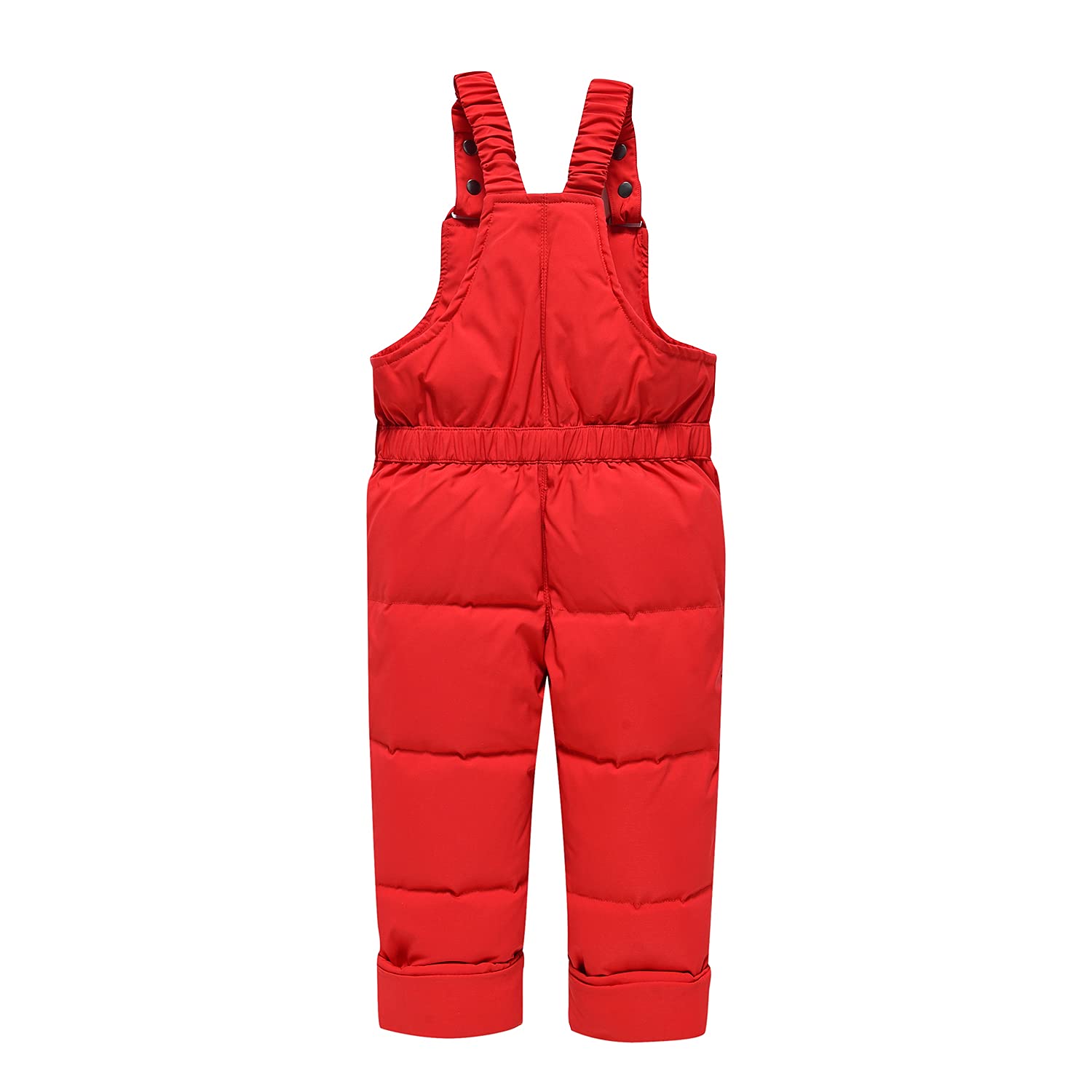 SANMIO 2 Piezas Conjunto de Esquí Niño Niña Chaqueta de Plumas Piel Artificial Chaqueta con Capucha + Prueba de Viento Pantalones de Babero para Trajes de Invierno Cálido para Bebés