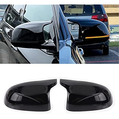 Rearview Mirror Cover Cap,Door Mirror Covers Caps,Rearview Mirror Cover Replacement For B-MW X3 F25 X4 F26 X5 F15 X6 F16 2014-2018(Gloss Black) Cover