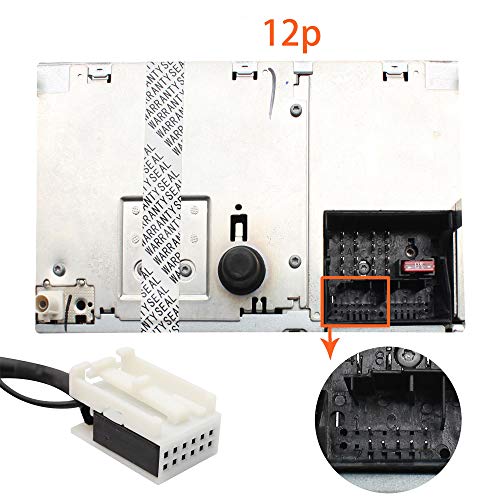 Yomikoo AUX Adapter, Car MP3 CD Changer Aux-in Adapter 3.5mm AUX-in Jack for VW 12Pin Jetta Beetle Passat GTI Golf Touareg Tiguan EOS Polo Touran R32 Fox, Skoda Octavia - Thumbnail 4
