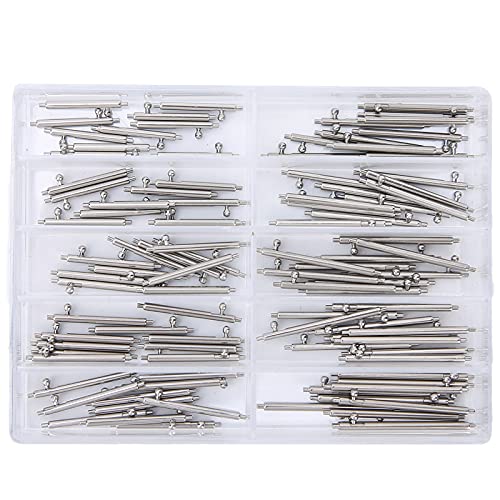 Jectse 1.5mmの厚さクイックリリーススプリングバーウォッチストラップリンクピン修理ツール、プロの時計修理アクセサリ用の合金材料、時間を節約するための自動設計、耐久性があり、信頼できる、絶妙な仕上がり、ウォッチバンドとダイヤルを接続するために使用さ