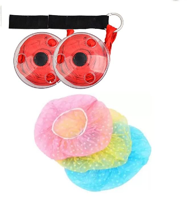 TINY DEAL 2pcs Reusable Grocery Bags, Retractable Disc Shopping Bags, Portable Folding Shopping Bag, with shower cap pack of 5 item-picture-39
