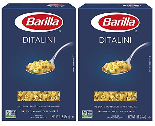Barilla Ditalini Pasta, 16 Oz. (1 Lb.) Packages (Set of 2)