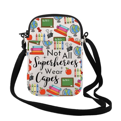 Sac à bandoulière enseignant pour cours et sorties scolaires tissu
