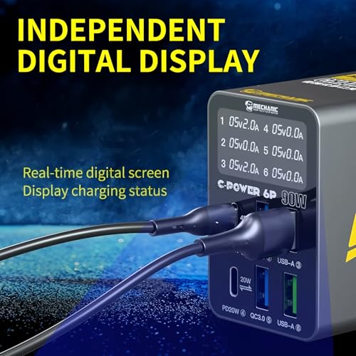Cargador portátil multi-puerto 6-Port YuqiaoTime miniatura 2