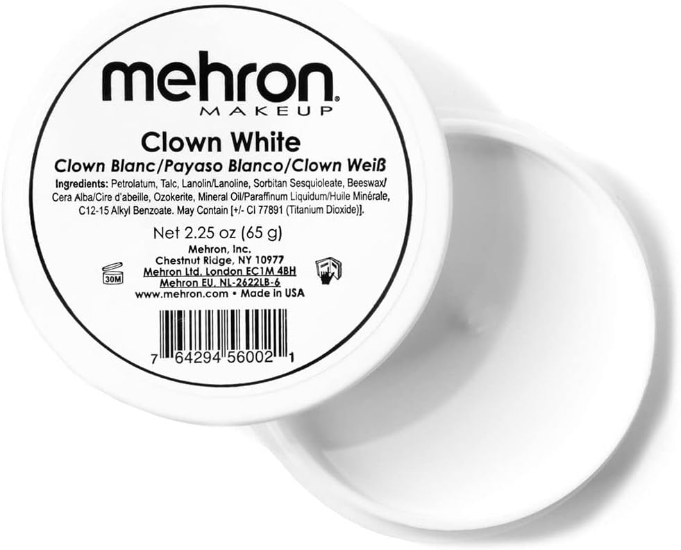 Mehron Clown White 2.25 Ounce