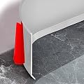 Flexible Baseboard Molding Trim, 4 Inch Self-Adhesive Vinyl Wall Base, Peel and Stick Cove Base, Rubber Wall Base, Baseboard Moulding Trim (20Ft, Gray)