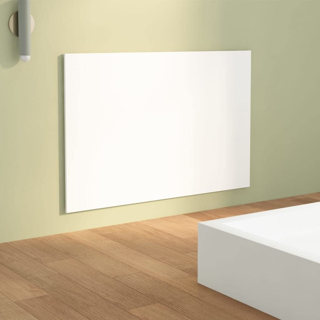 Cabecero blanco de madera 120 x 1,5 x 80 cm, cabecero estable para dormitorio, habitación de invitados y habitación juvenil, fácil de montar, accesorios de cama a juego para marco de cama y