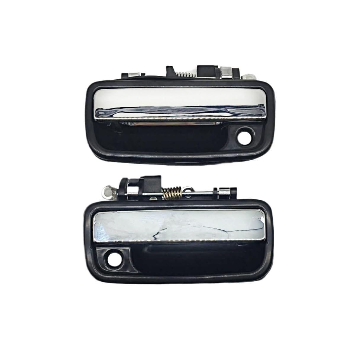 Bikkjbk Silver Car Vehicle Door Handle Exterior Door Handle For Tacoma 1995-2004 Driver And Passenger Side Replaces 69220-35020 69210-35020