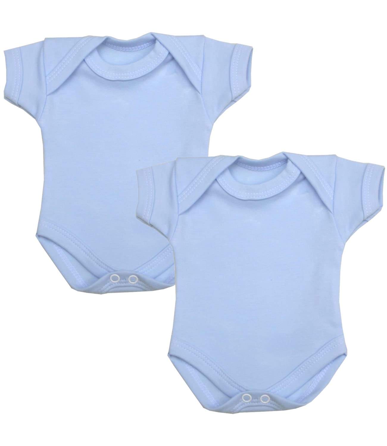 Babyprem Men's Blue Premature Tiny Baby Boys Girls Clothes Bodysuits Vests 5.5-7.5Lb 44-50Cm