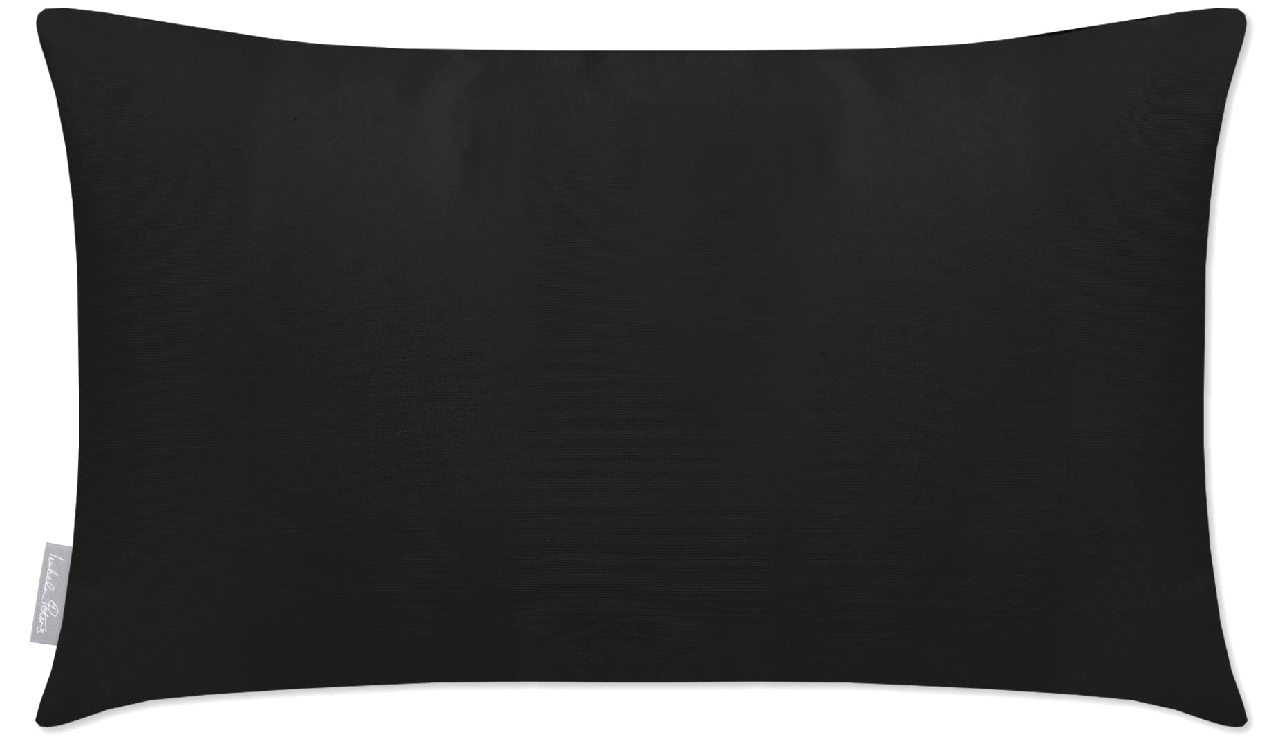 Izabela Peters Outdoor Cushions Waterproof, 55 x 35 cm, Filled Outdoor Cushion, Charcoal Black, Garden Furniture Cushions, Outdoor Seat Cushions, Garden Chair Cushions