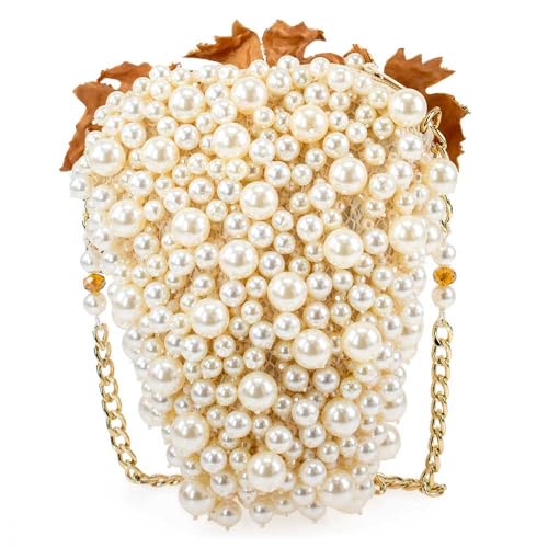 Mary Frances Grapes Galore Ivory Embroidery Crossbody Handbags for Women, this Elegant Design Features Unique Evening Bag Style with a Mobile Phone Holder. Perfect for Parties and Special Occasions2