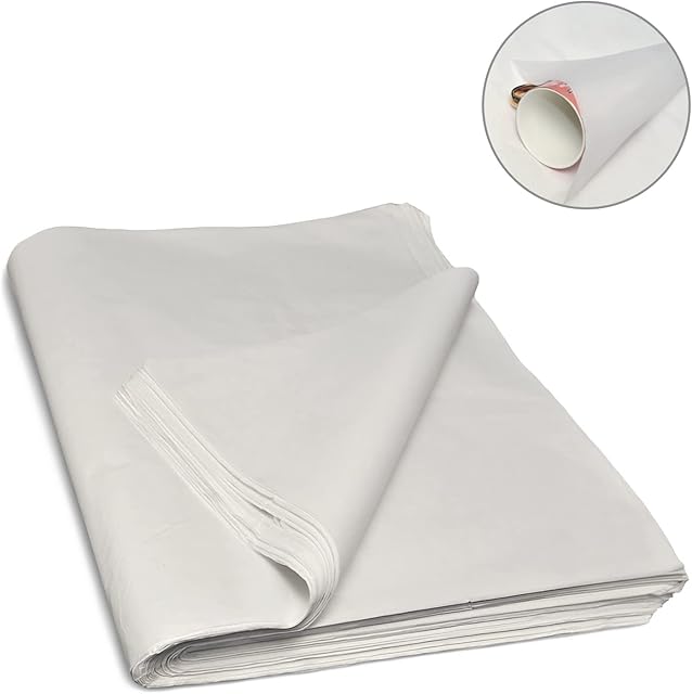 KARAVI 200 x White Newspaper Offcuts Packing Paper for Wrapping Moving Clothes Chipshop Sheets 20 x 30 Inches