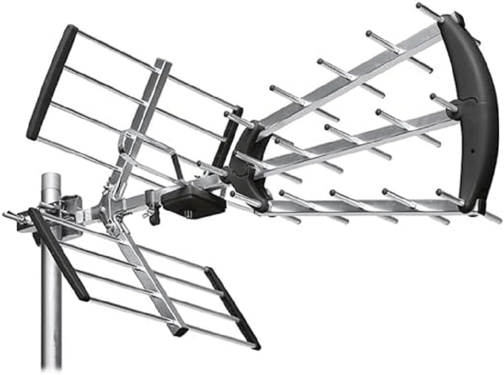 ASTRELL 011034 Antenne d'extérieur TV Trinappe 20dB UHF Fiche F