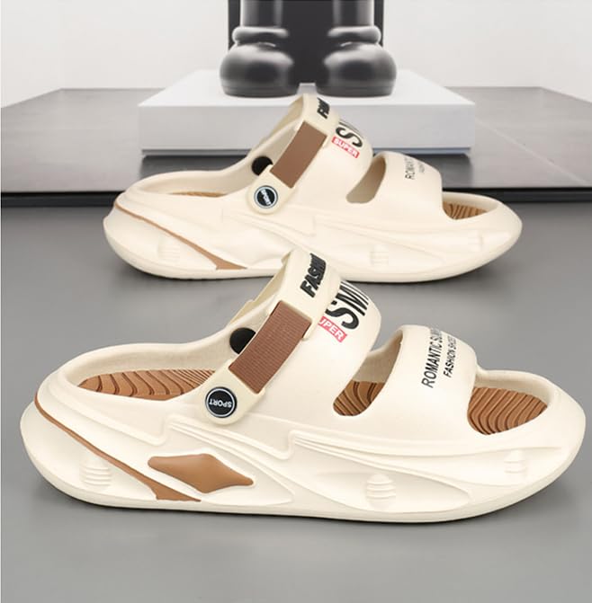 Men's Breathable EVA Slides – Non-Slip Open Toe Slippers for Beach, Pool & Outdoor Walking3