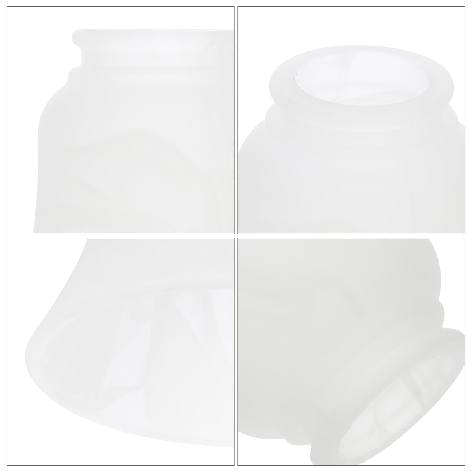 Pantallas De Vidrio Para Luminarias E27 De Nieve, Pantalla De Lámpara De Cristal Transparente, Repuesto Para Lámparas De Techo y Colgantes, Uso En Salón y Comedor, Pack 2 Unidades