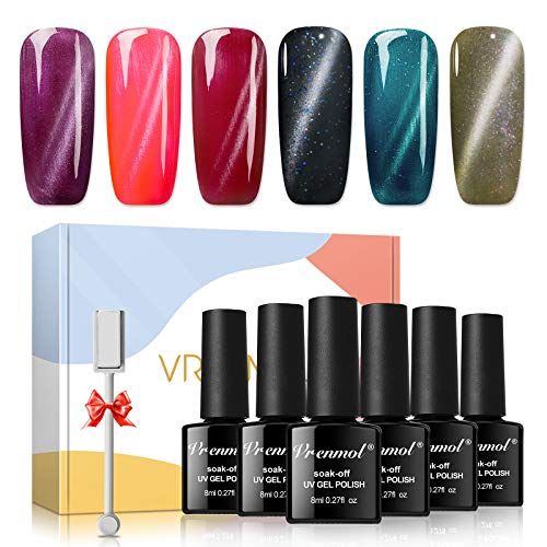 vrenmol Builder Gels Nail Kit - Nail Extension Gel Kit Nail Strengthen Hard Gel Nail Art Manicure Set with Nail Gel Builder, 100pcs Nail Forms & Nail Brush for Nails Art Supplies…