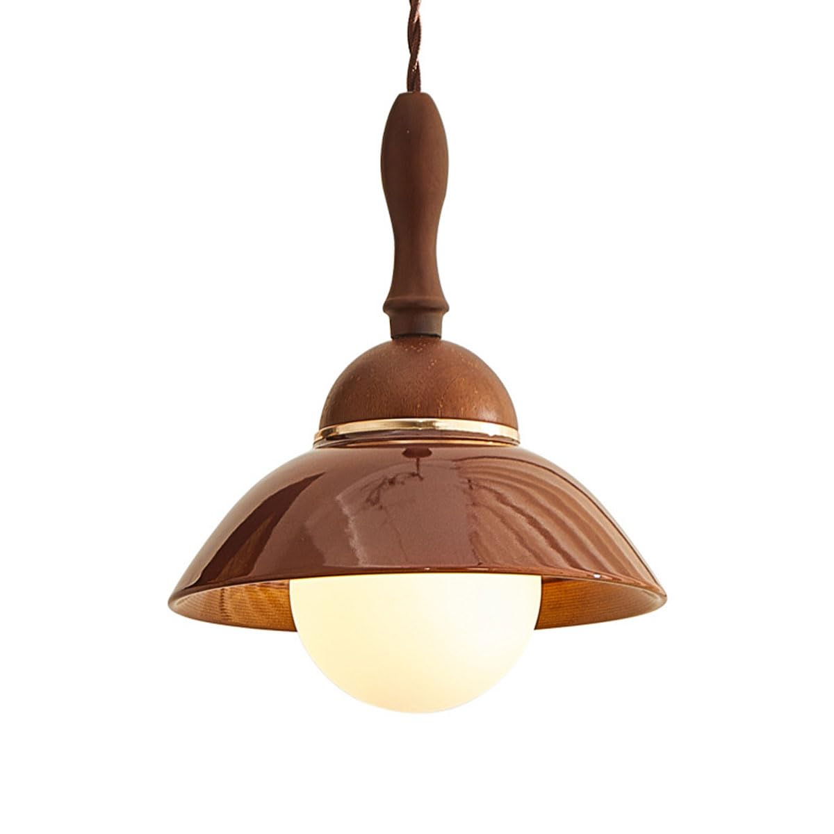 Lámpara colgante de cúpula minimalista moderna con globo de vidrio