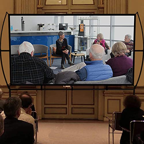 Gt Getco Tech Projector Screen, Outdoor Projector Screen 150 Inch 16:9 4K Hd Foldable Projector Screen With Stand For Outdoor Movie Screen Home Theater Indoor Projector Screen And Gifts Idea #TOP6