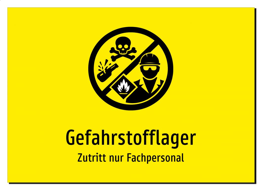 36286-DE-S-13 | Gefahrstofflager - Zutritt nur Fachpersonal